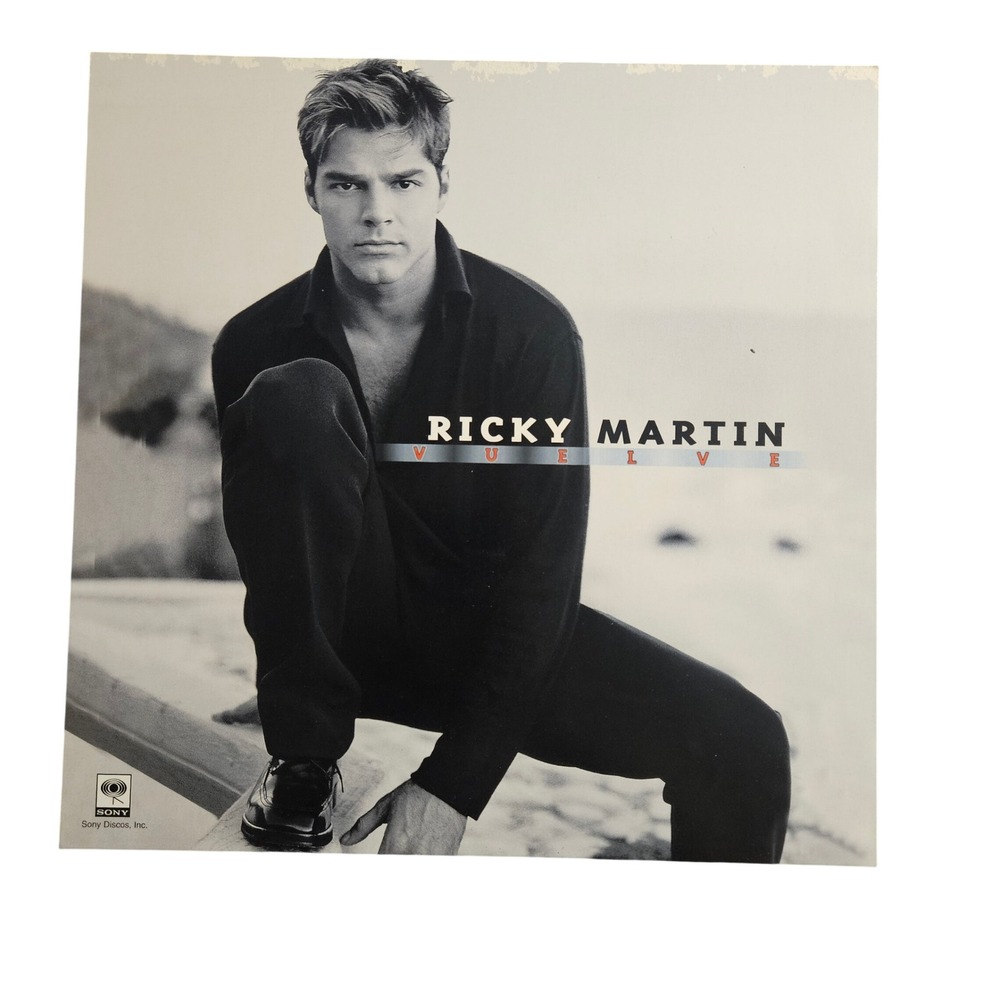 Ricky Martin Vuelve 1998 Promo Flat Album Poster 12x12‎ Double Sided Rock, Latin